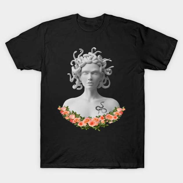 Medusa Gorgon Greek Mythology T-Shirt by Atteestude